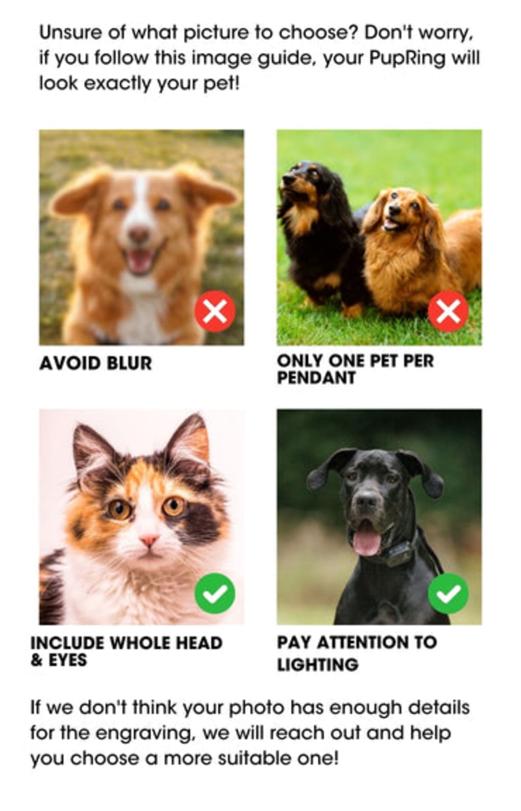 Pet Face Necklace Set