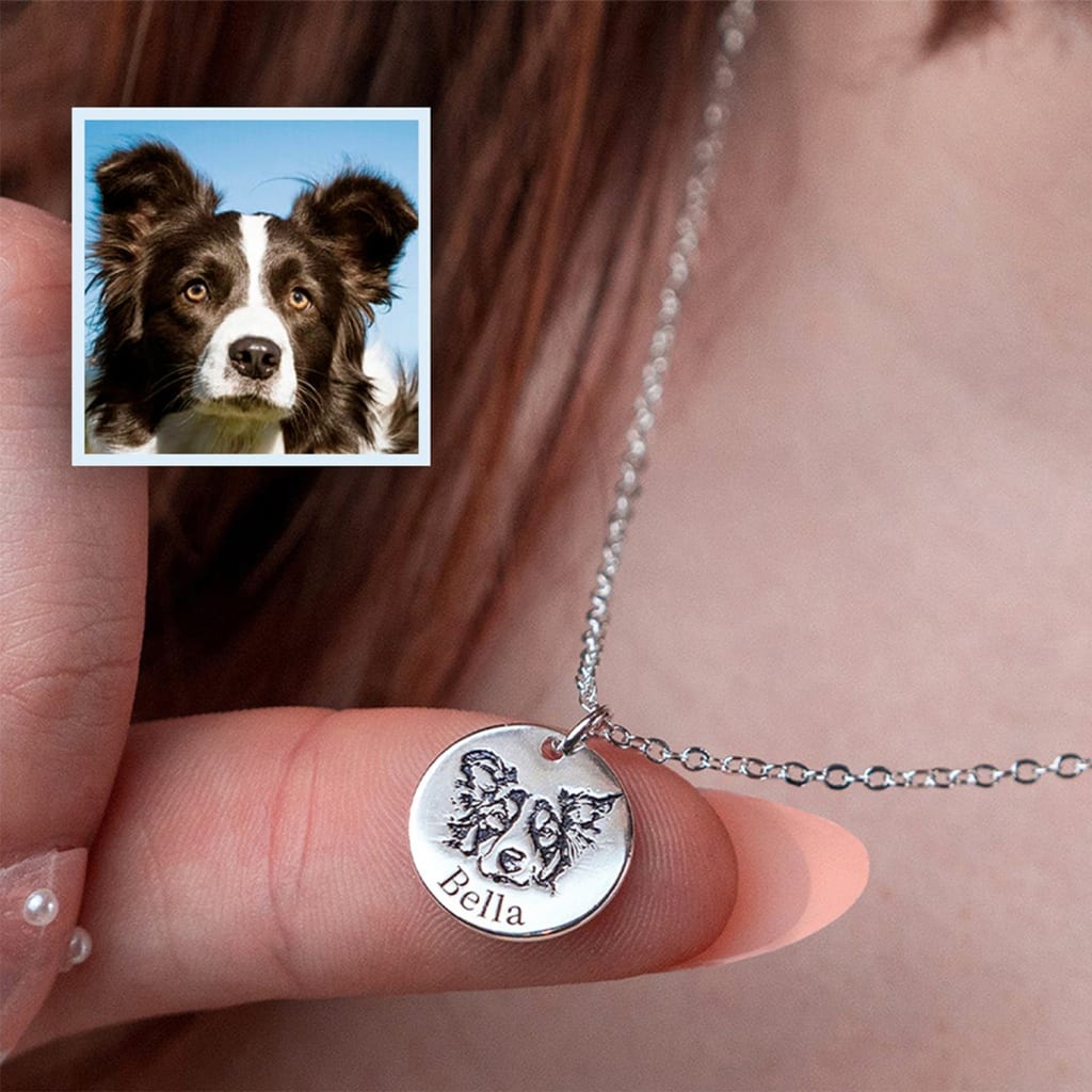 Pet Face Necklace Set