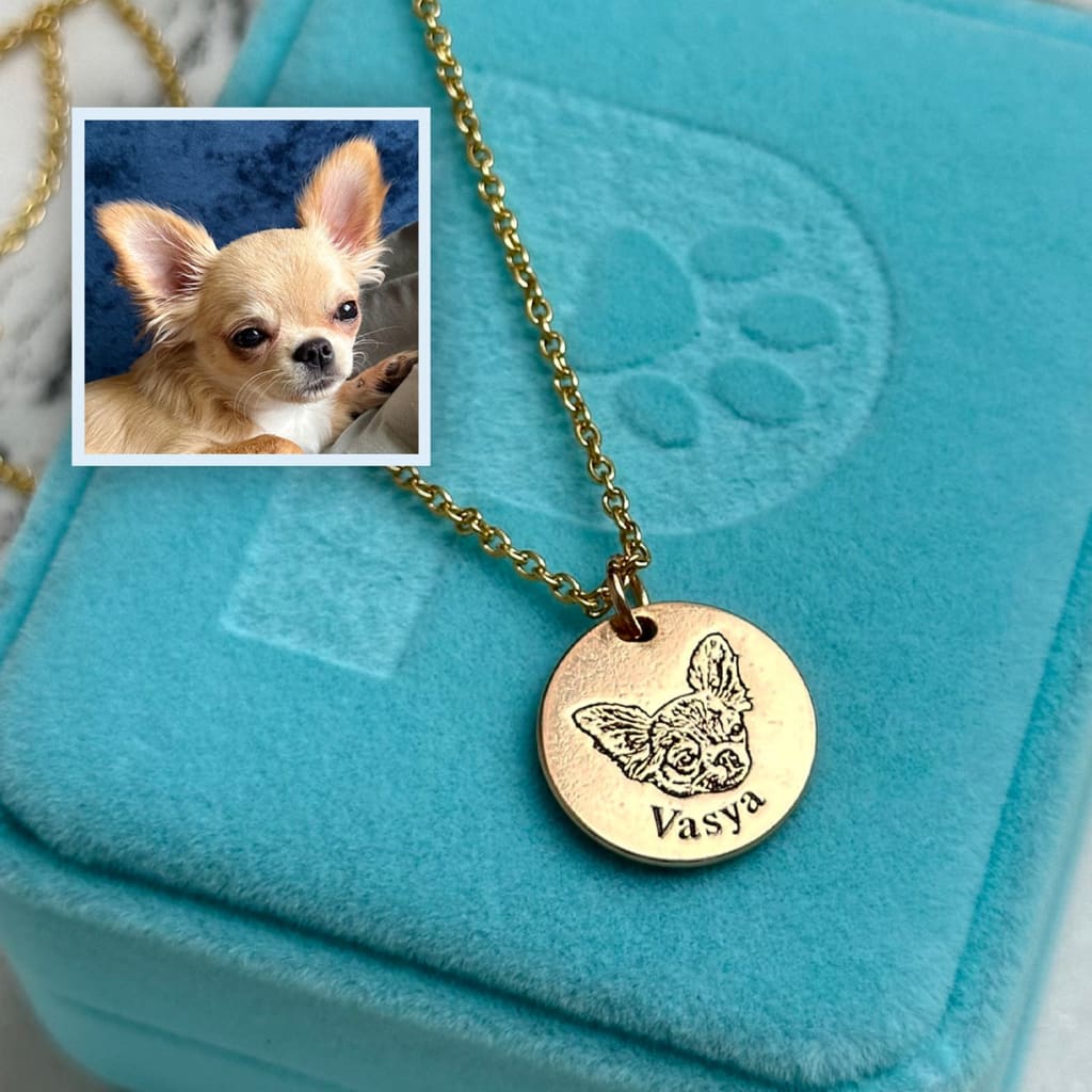 Pet Face Necklace Set