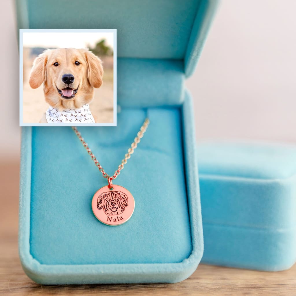 Pet Face Necklace Set